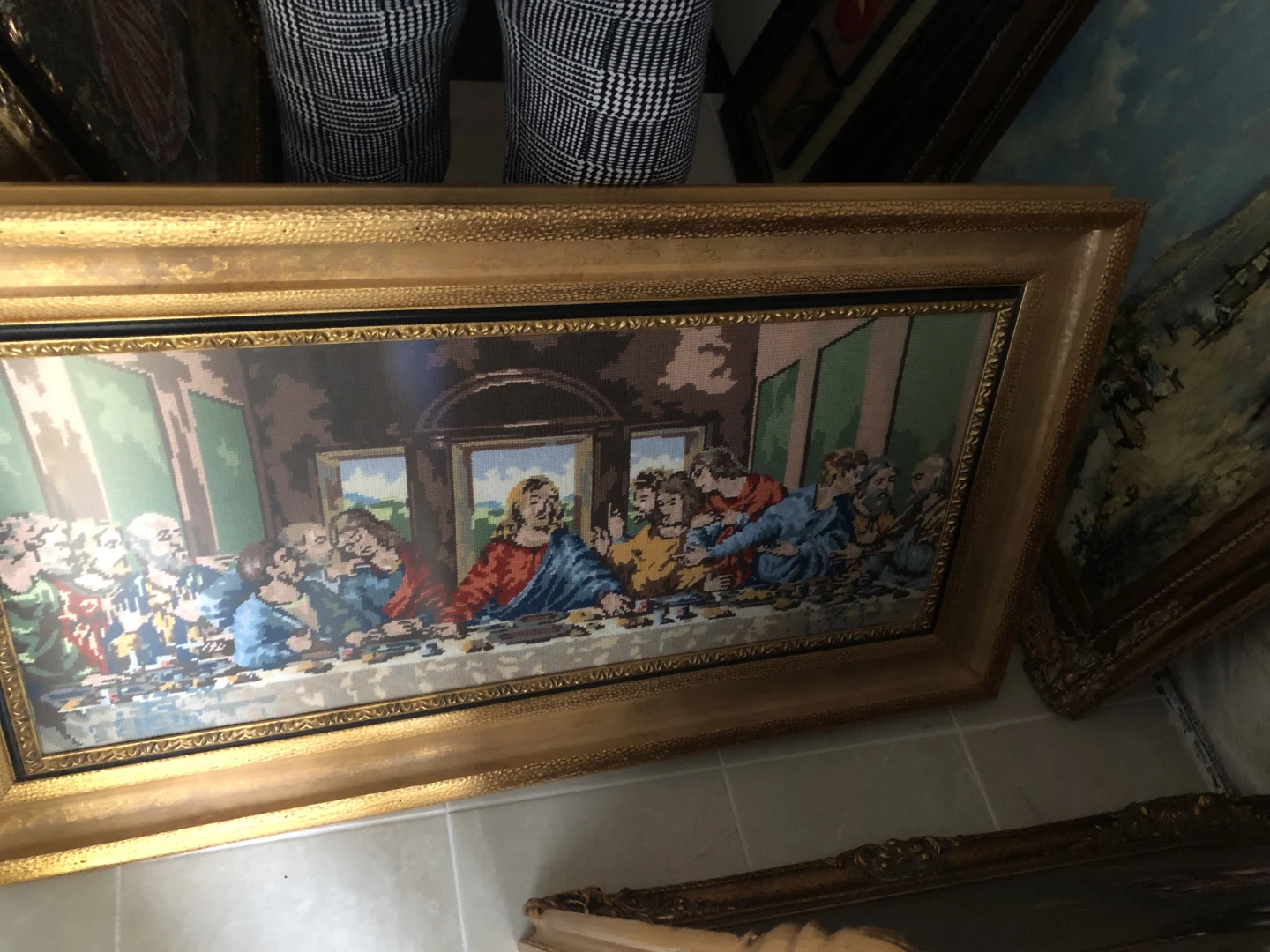 The Last Supper Framed Needlepoint - photo 3