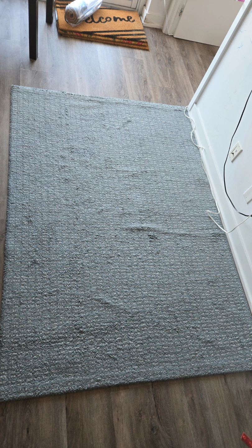 Textured Grey Area Rug - photo 3