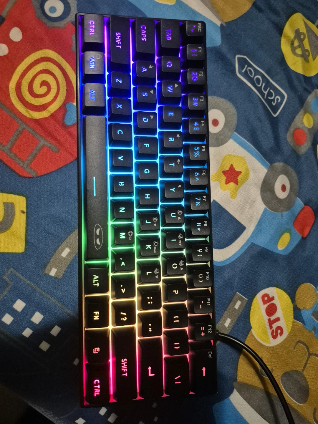 Compact Mechanical Keyboard with RGB Lighting
