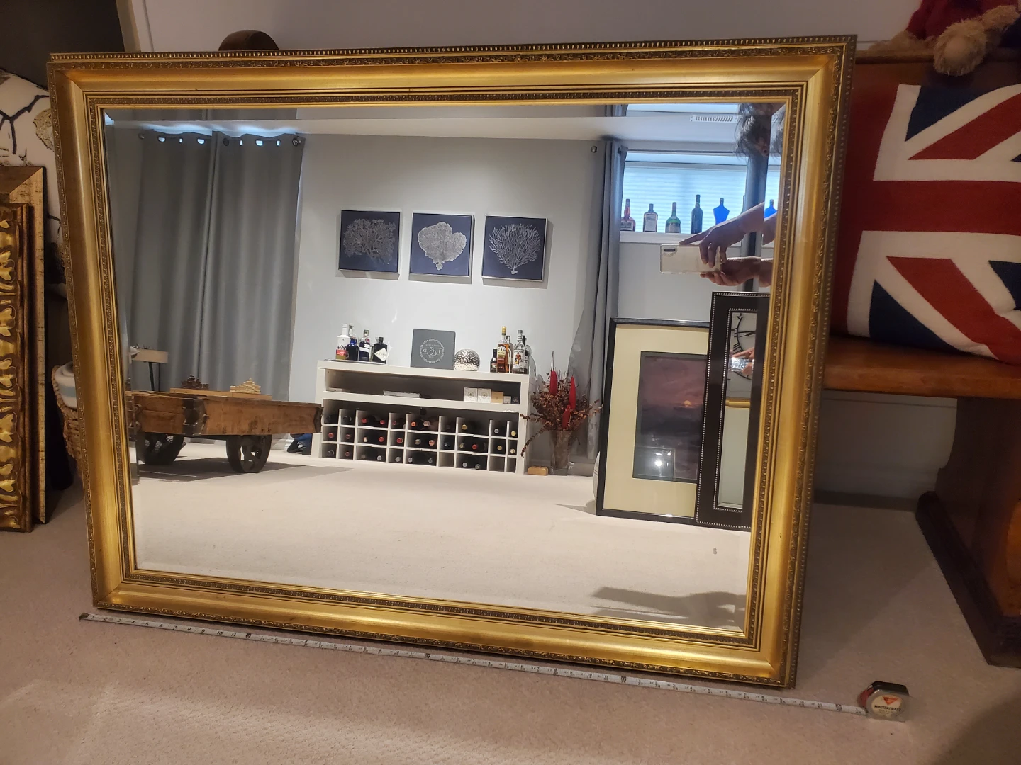Large Gold Framed Mirror