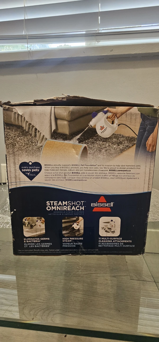 Bissell SteamShot OmniReach Handheld Steam Cleaner - photo 2