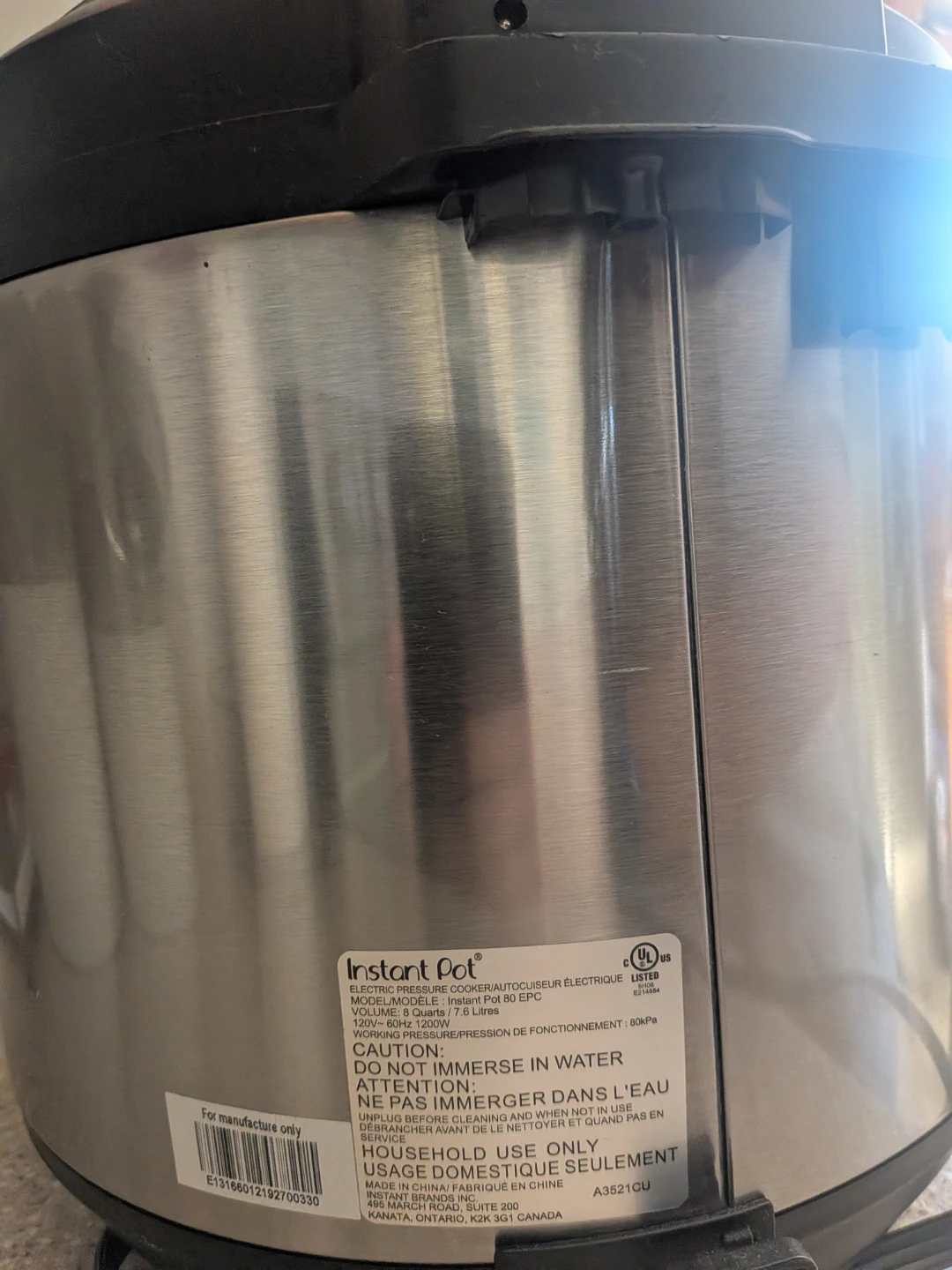 Instant Pot 8-Quart Multi-Cooker – Like New! - photo 4