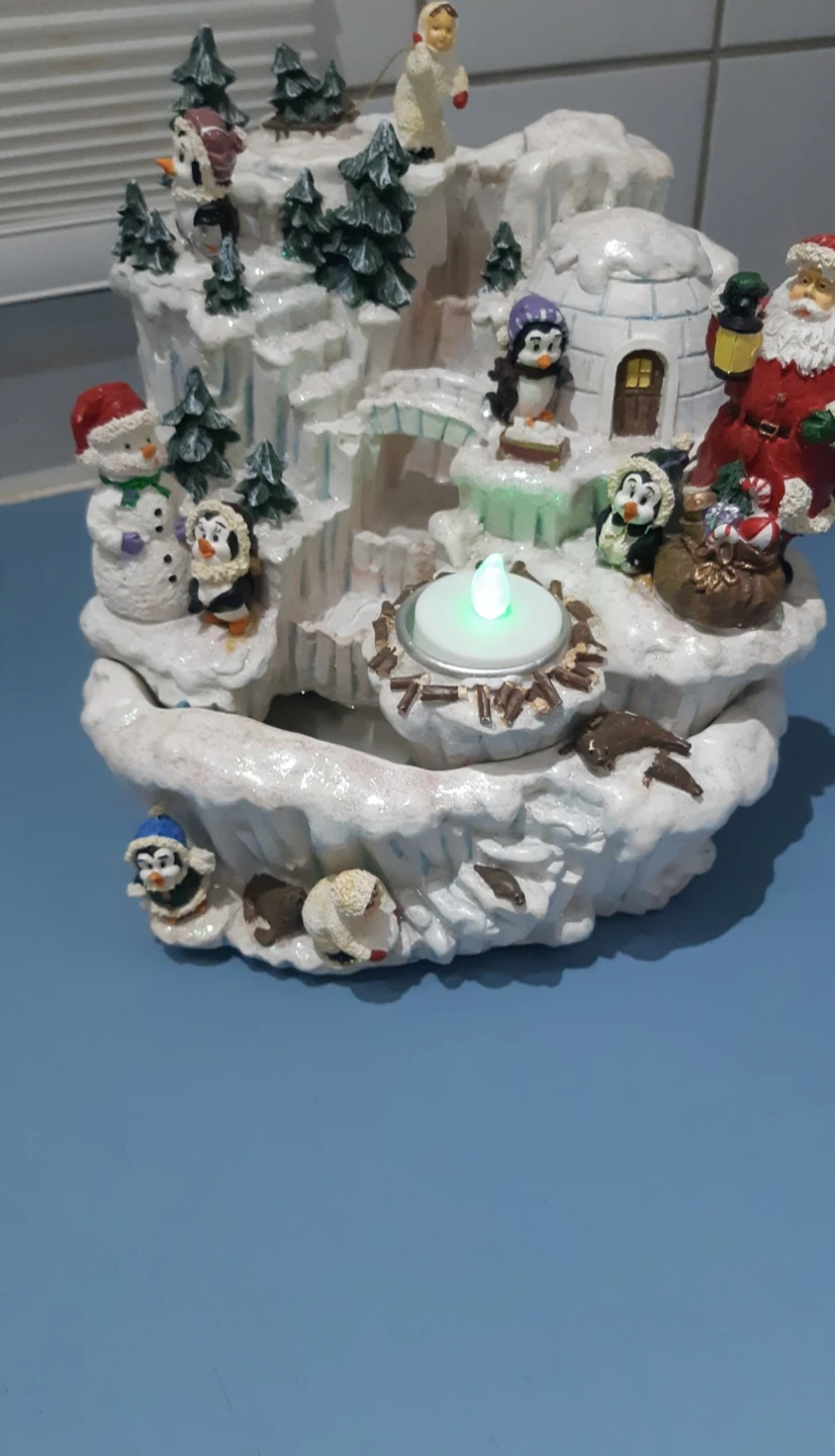 Christmas Holiday Village With Music and waterfall. - photo 2
