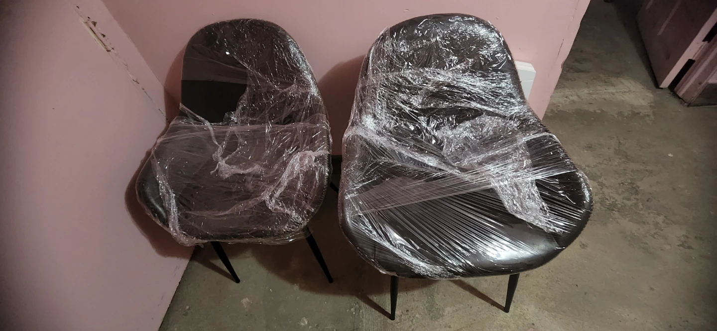 Set of two modern  upholstered dining chairs - photo 2