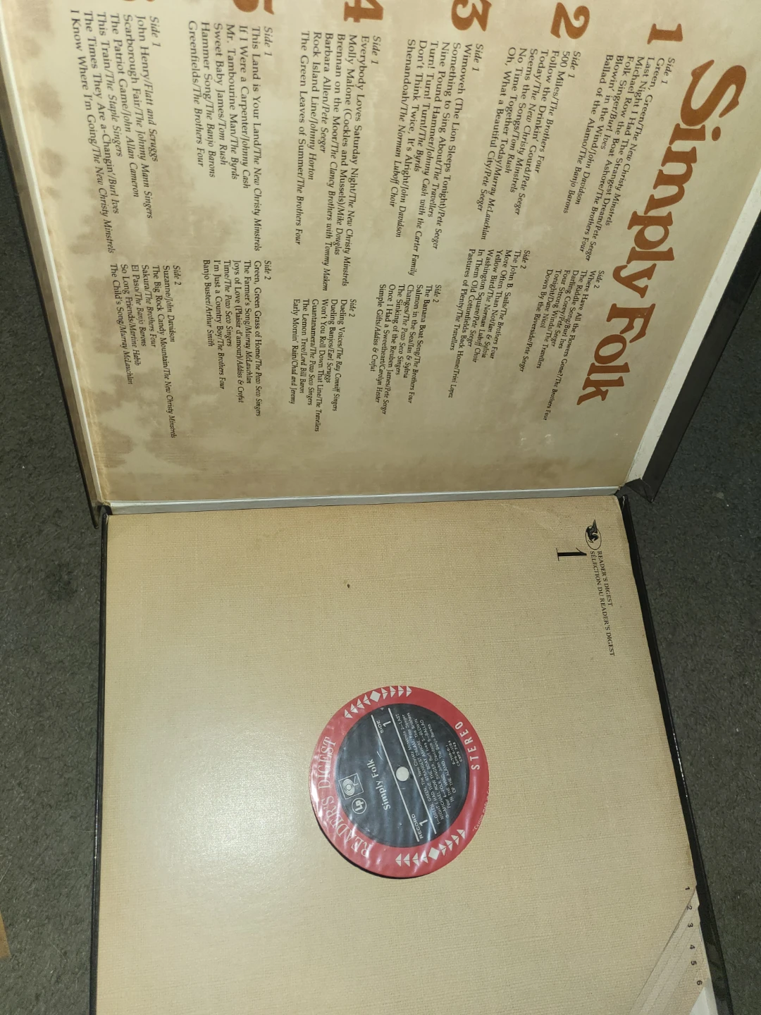 Simply Folk Reader's Digest Vinyl Record Box Set - photo 2