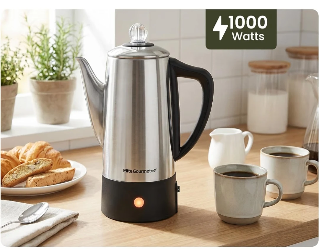 Elite Gourmet 6-Cup Electric Coffee Percolator - photo 4