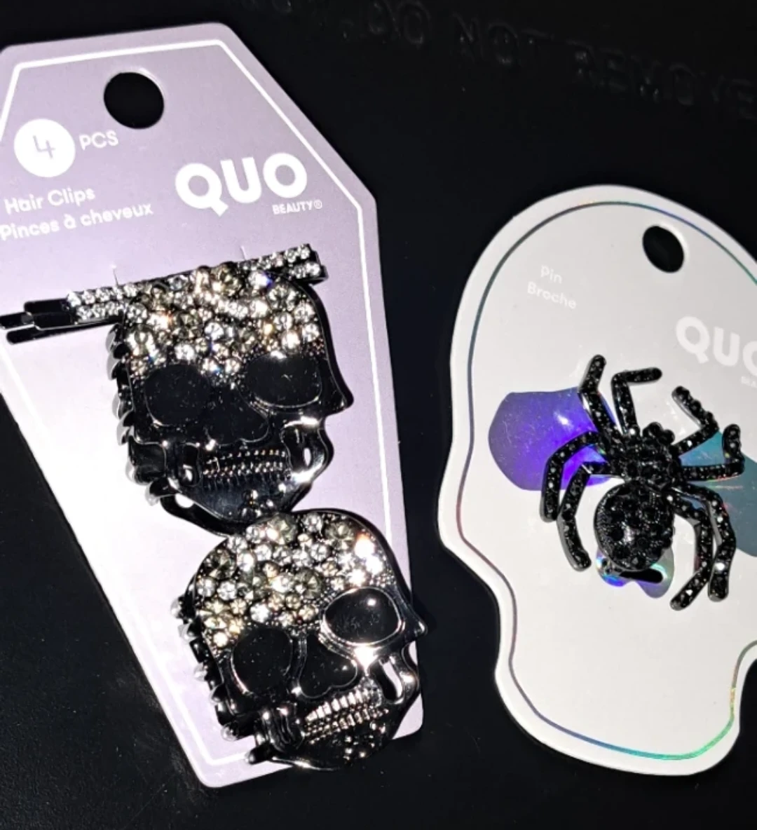 Quo Beauty Skull Hair Clips and Spider Pin Set - photo 5