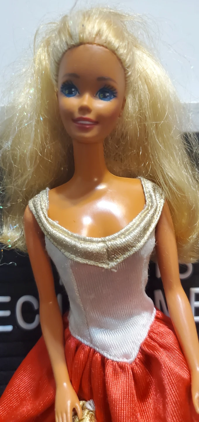 Mattel Barbie Doll with White and Red Dress - photo 2