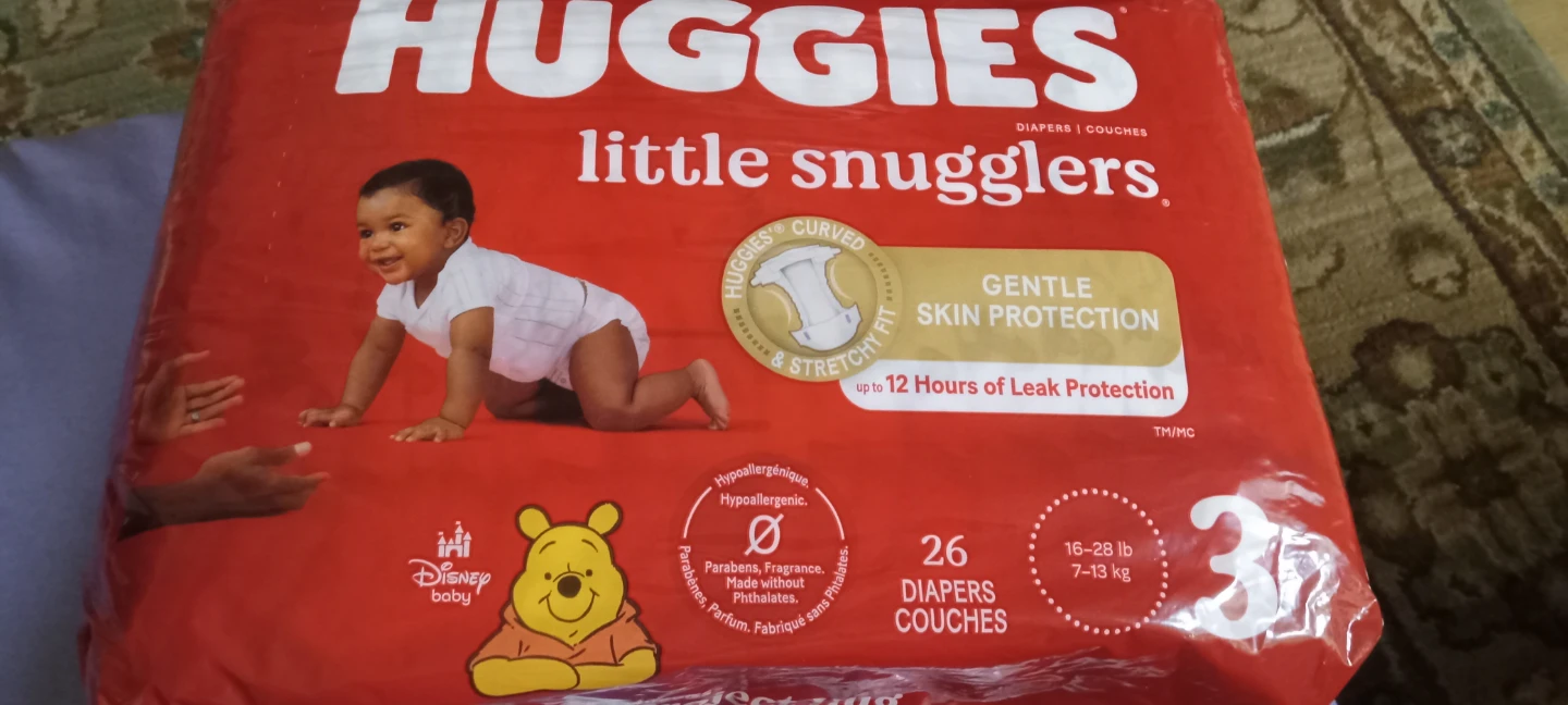 Huggies Little Snugglers Diapers Size 3