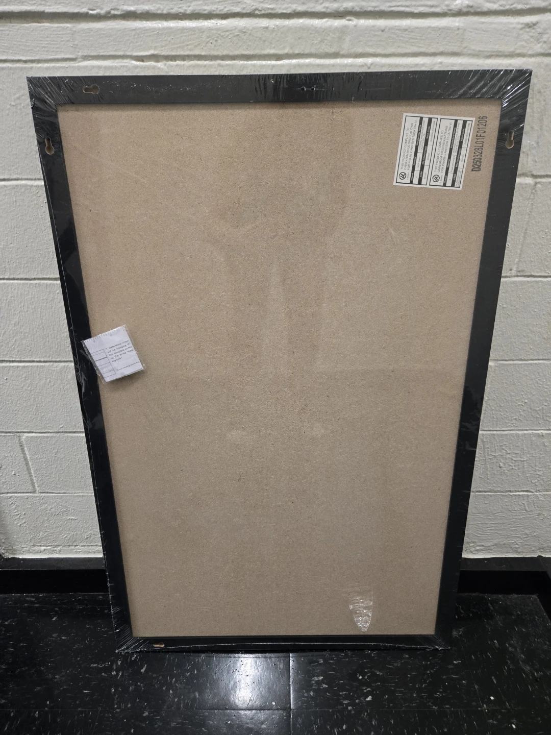 Large Black Framed Cork Bulletin Board Pin Board - Brand New - photo 3