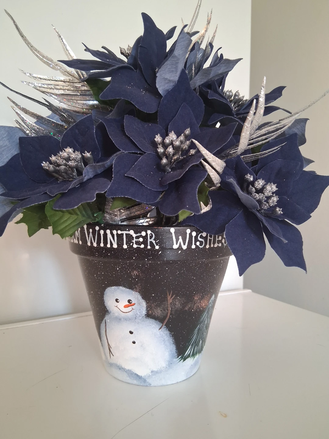 Winter Wishes Floral Poinsettia Arrangement