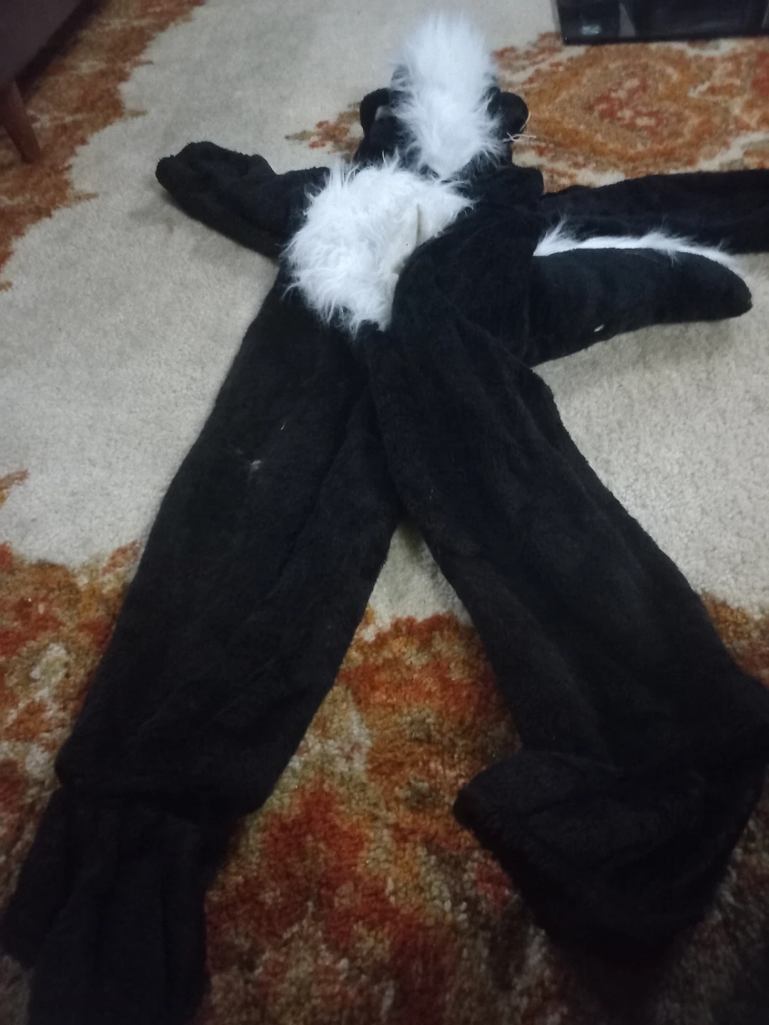 Halloween Black and White Skunk Costume