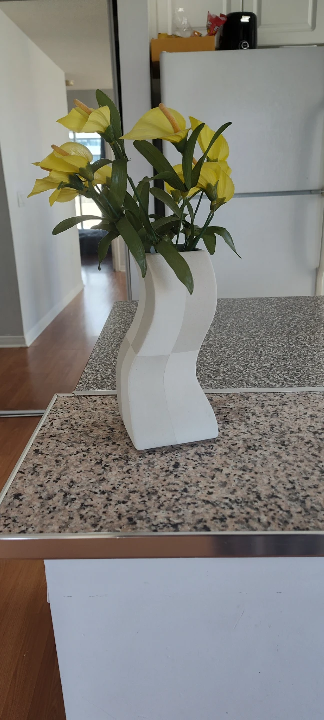 Modulus Ceramic Vase with Artificial Flowers - photo 2