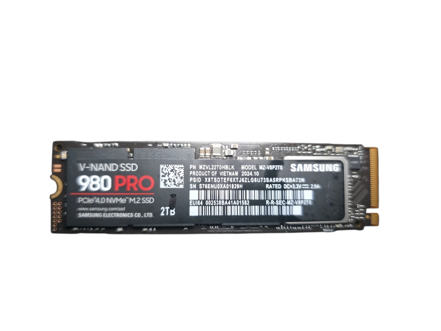 Samsung 980 PRO SSD 2TB PCIe NVMe Gen 4 Gaming M.2 Internal - photo 3