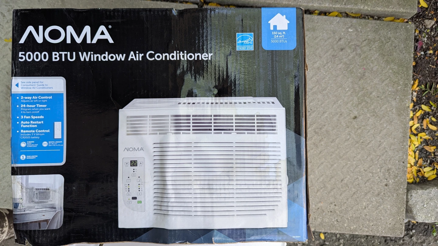 NOMA 5000 BTU Window Air Conditioner
