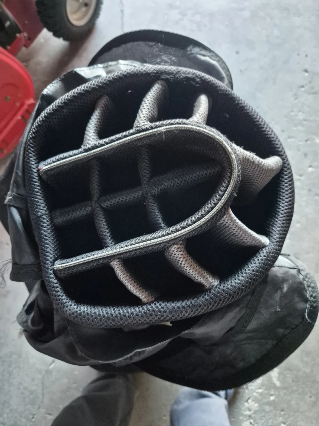 Golf bag for golf cart