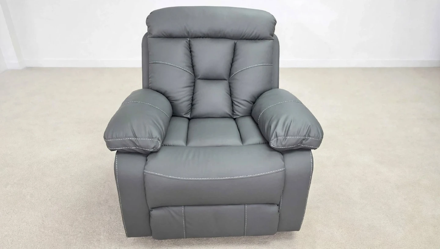 $1750 - 6-Seater Gray Recliner couch sofa  Set  3 pic New - - photo 5