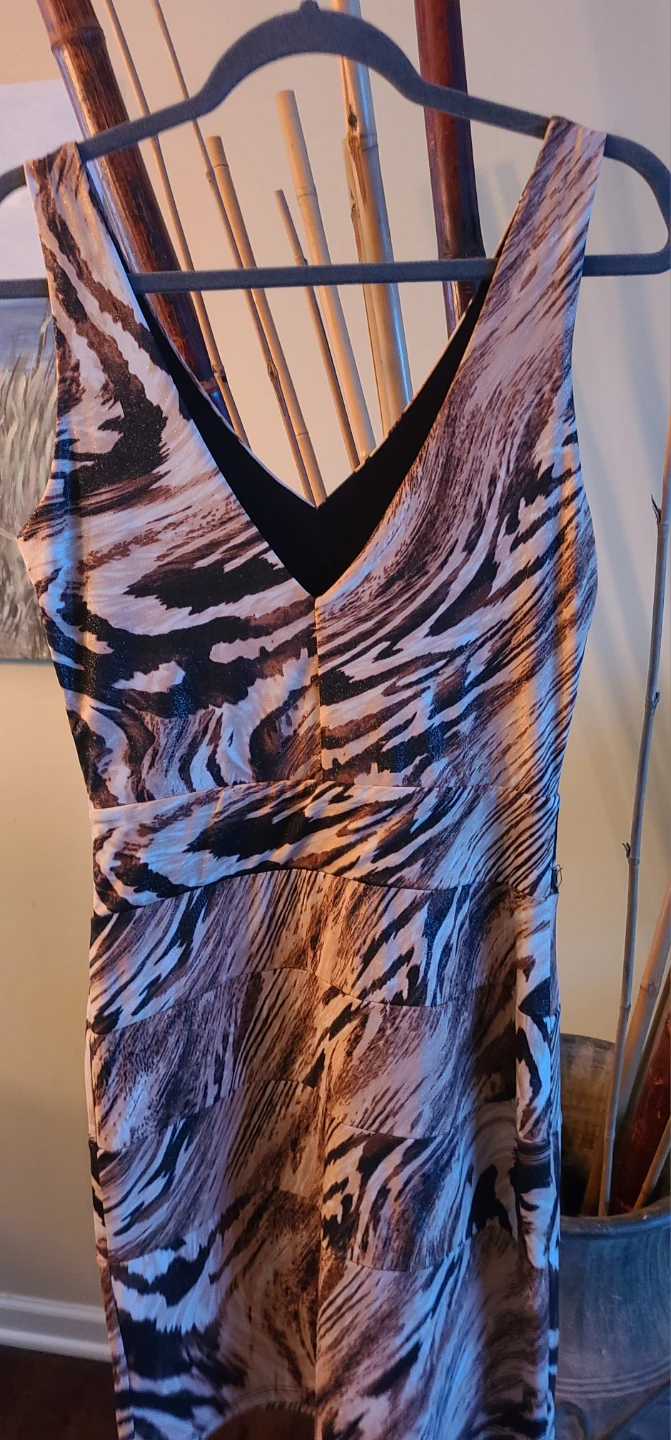 Animal Print Sleeveless Dress Size L - photo 3