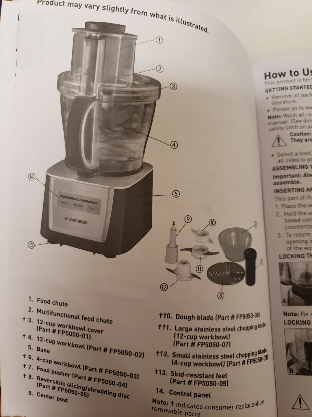 As new never use Black & Decker 12-Cup Food Processor FP5050SC - photo 5