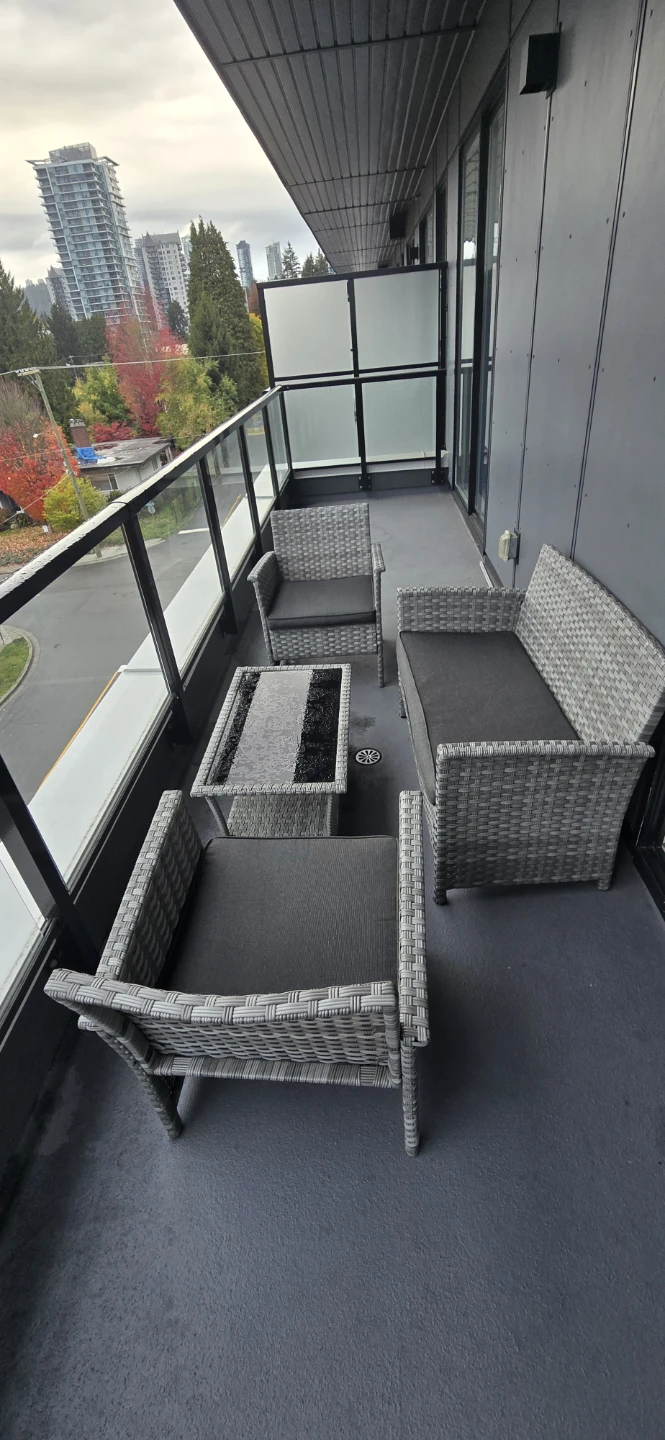 4-Piece Wicker Patio Furniture Set