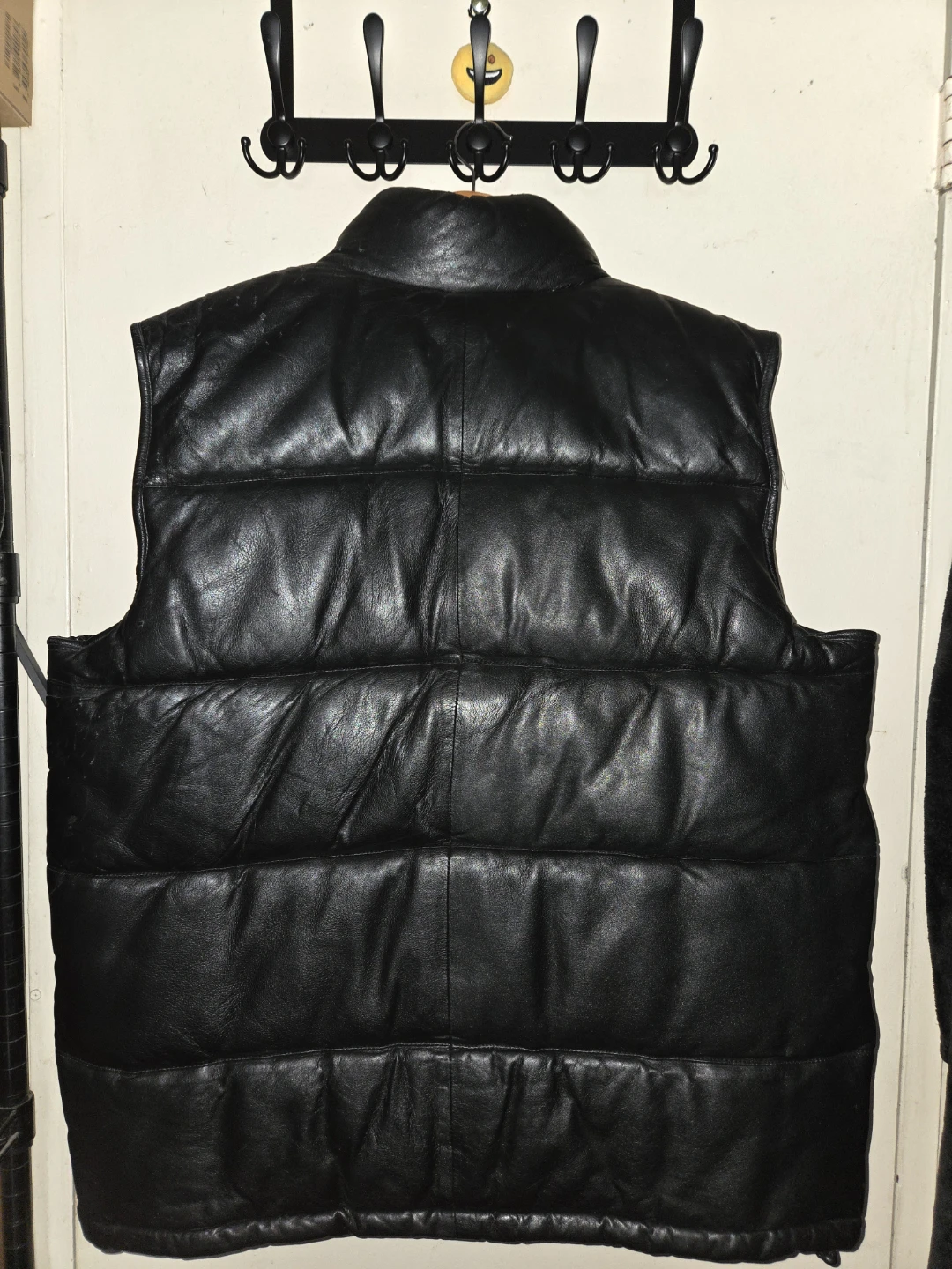 Sanzzini Lamb Leather Puffer Vest in a Men's 3XL - photo 2