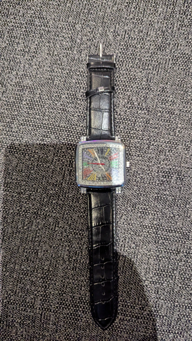 Finesse Square Fashion Watch with Rhinestones - photo 3