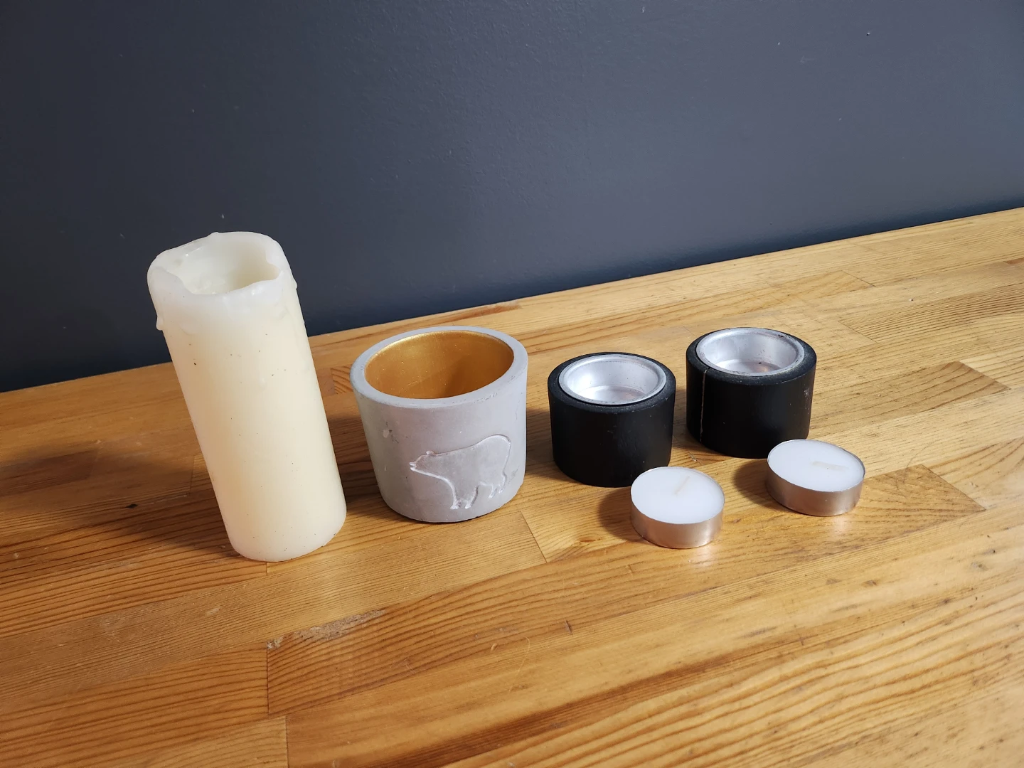 Bear Candle Holder and Tea Light Set - photo 2