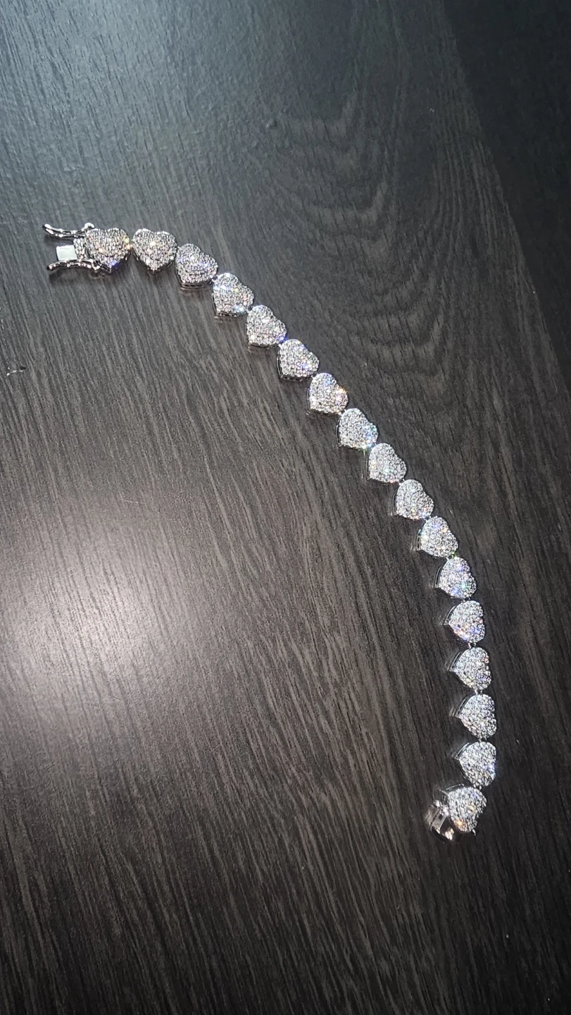 Heart iced out  Bracelet - photo 2