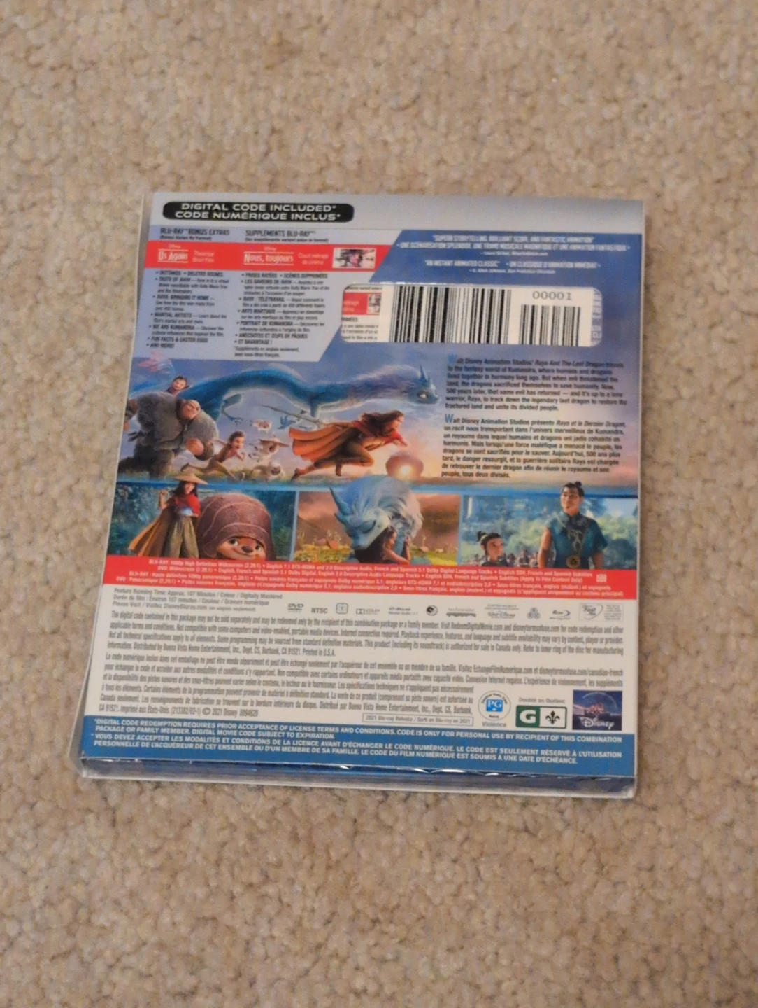 Disney Raya and the Last Dragon Blu-ray + DVD - photo 2