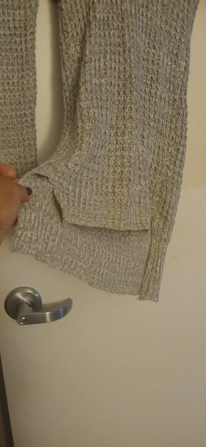 Ultra Flirt Gray Hooded Knit Sweater - photo 2