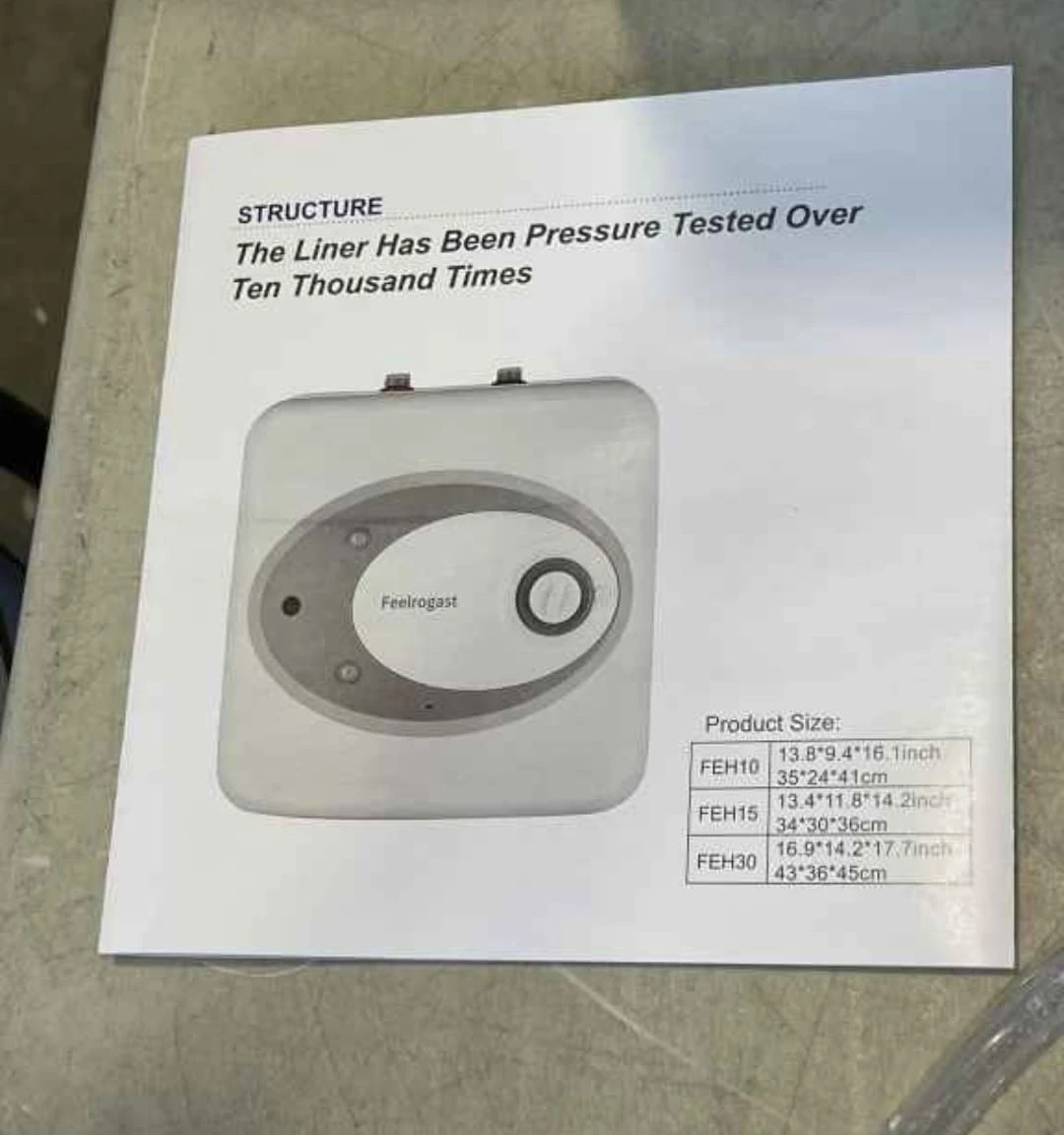 Feelrogast 8 Gallon Electric Tank Water Heater - photo 5