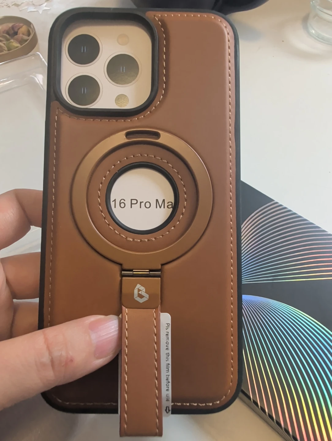 Butaiga Brown Phone Case for iPhone 16 Pro Max - photo 2