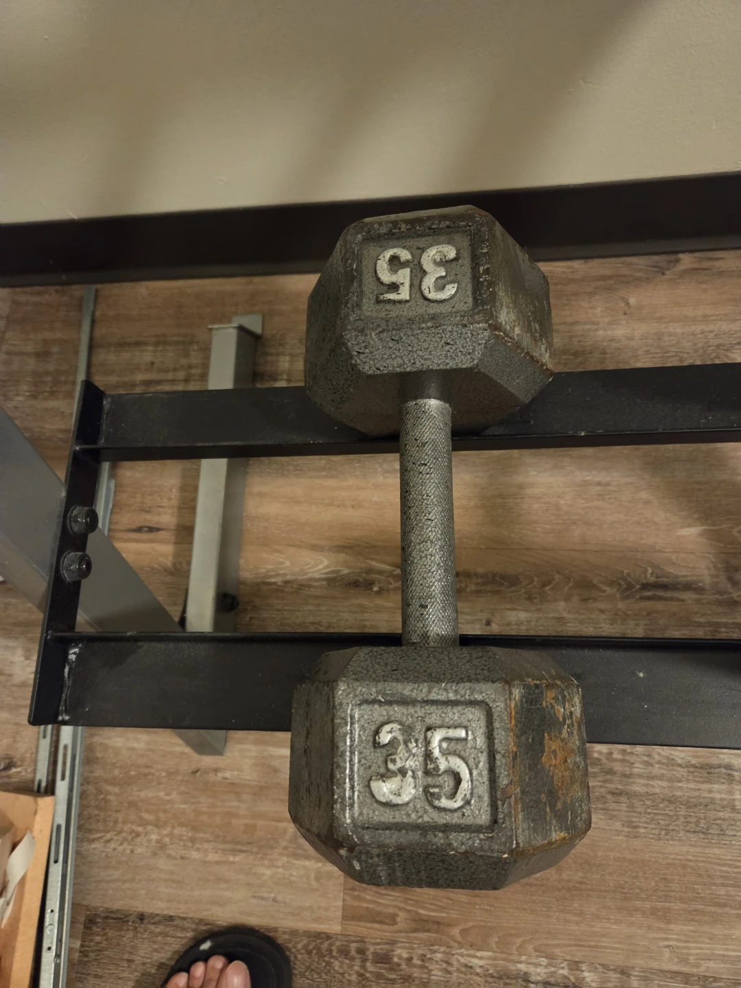 Cast Iron Dumbbell Set with Rack - photo 3