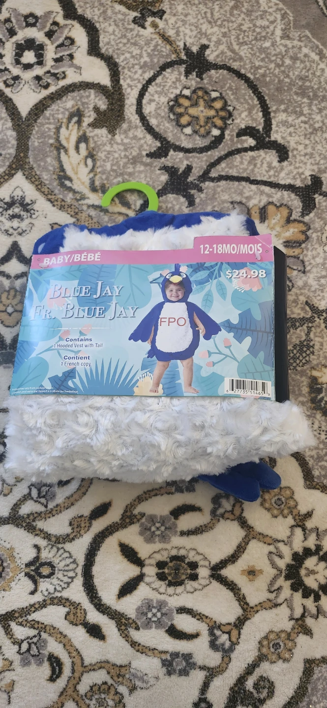 Baby Blue Jay Costume 12-18 Months