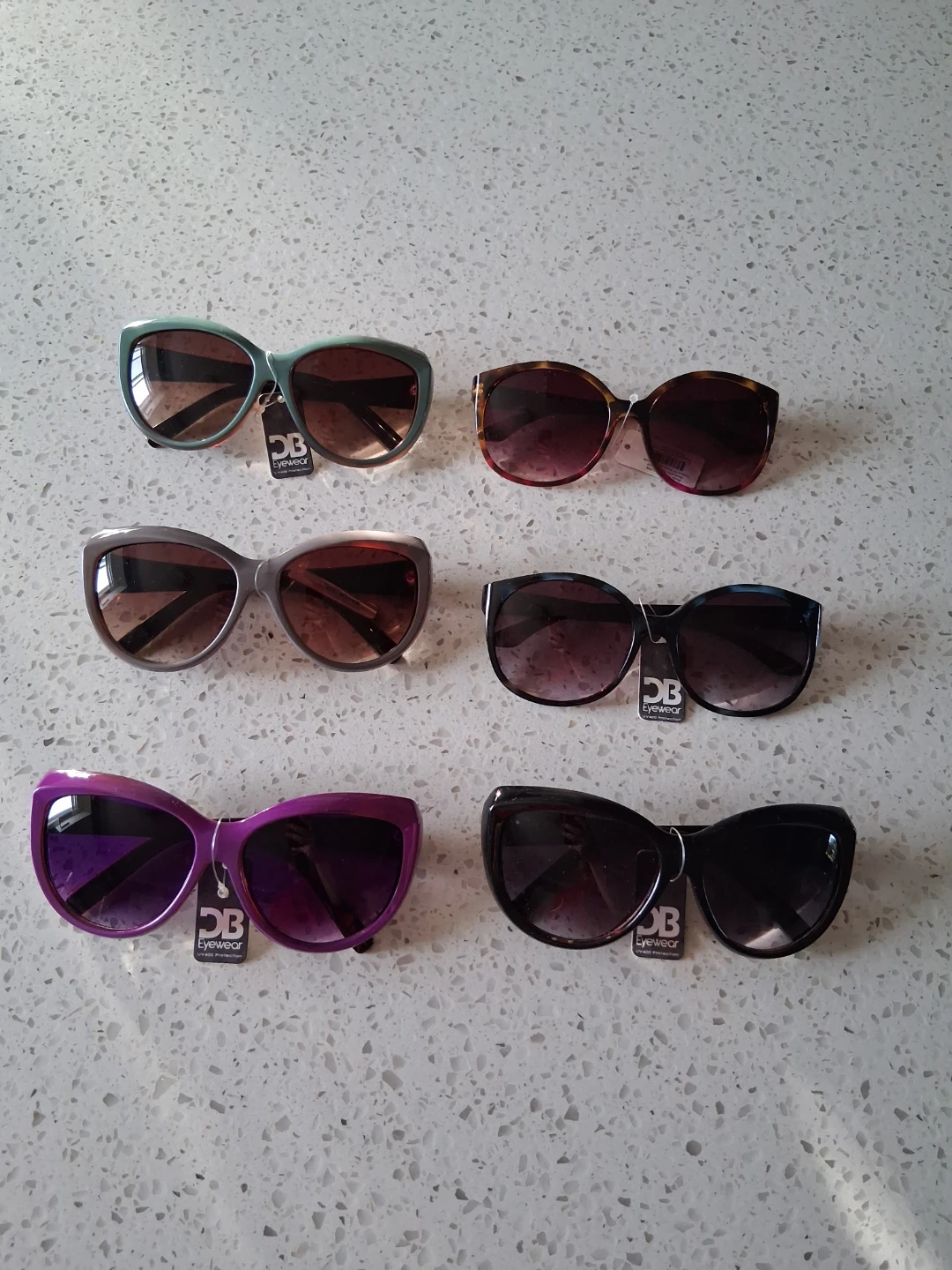6 pairs of sunglasses