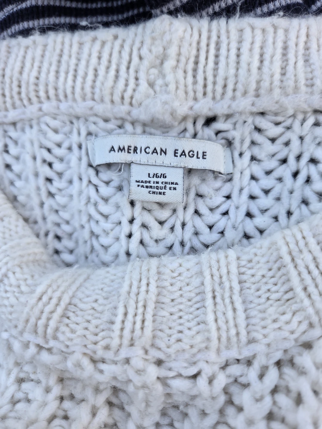 American Eagle Cream Knit Sweater - photo 4