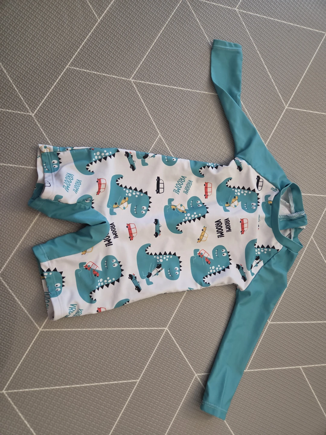 Dinosaur print children's swimsuit