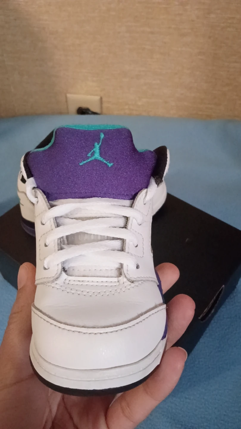Nike Air Jordan 5 Retro White Purple Teal