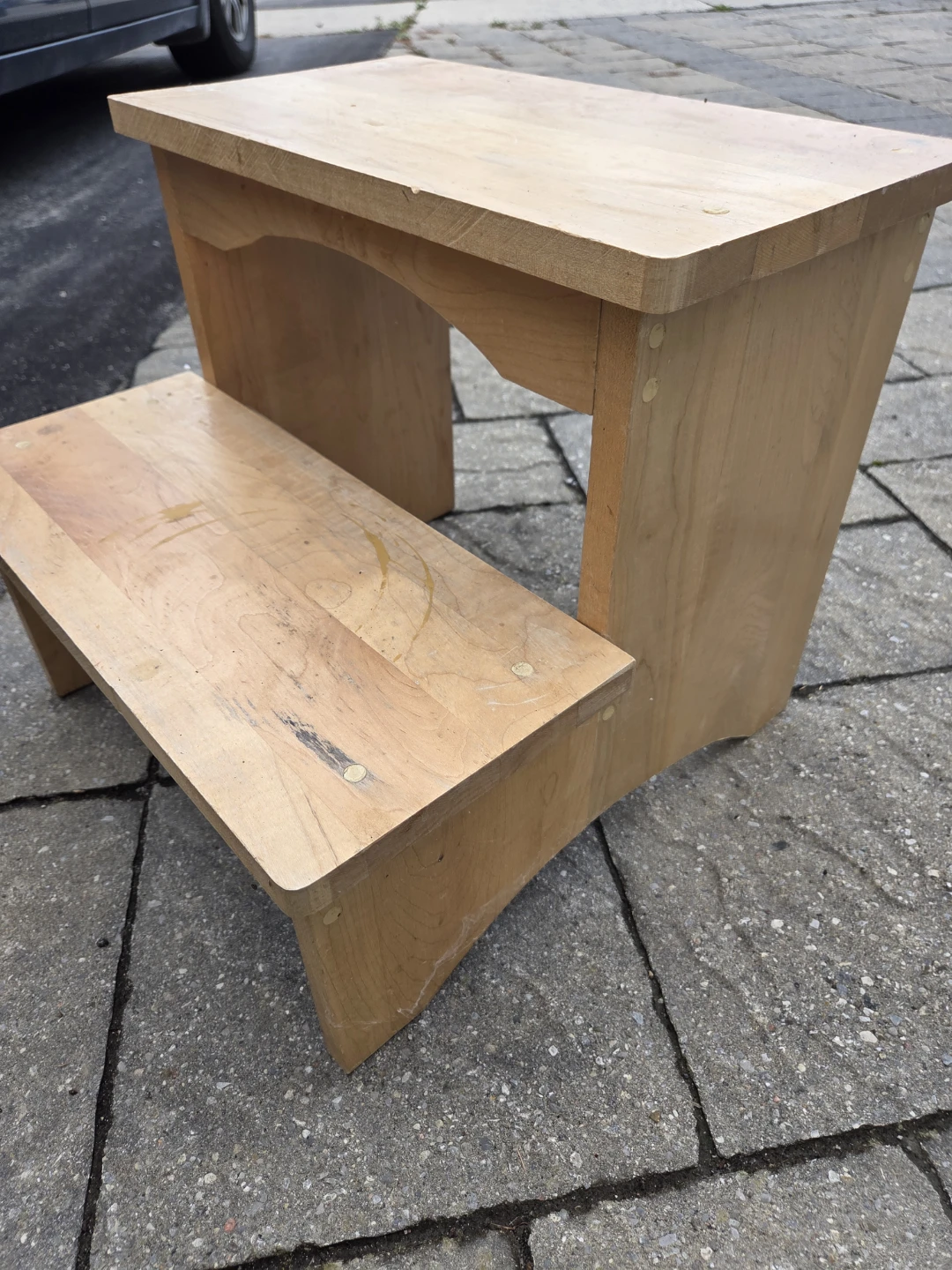Wooden Two-Step Stool