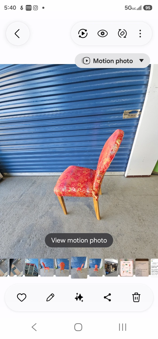 Asian Inspired patterned fabric dining chair - photo 2