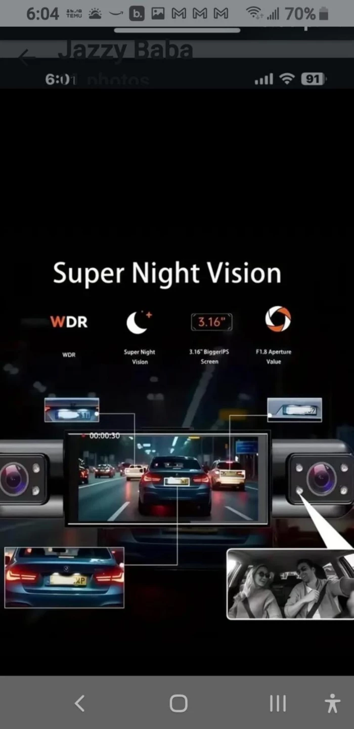 4-Channel Dash Cam with 3.16-inch Screen - photo 3