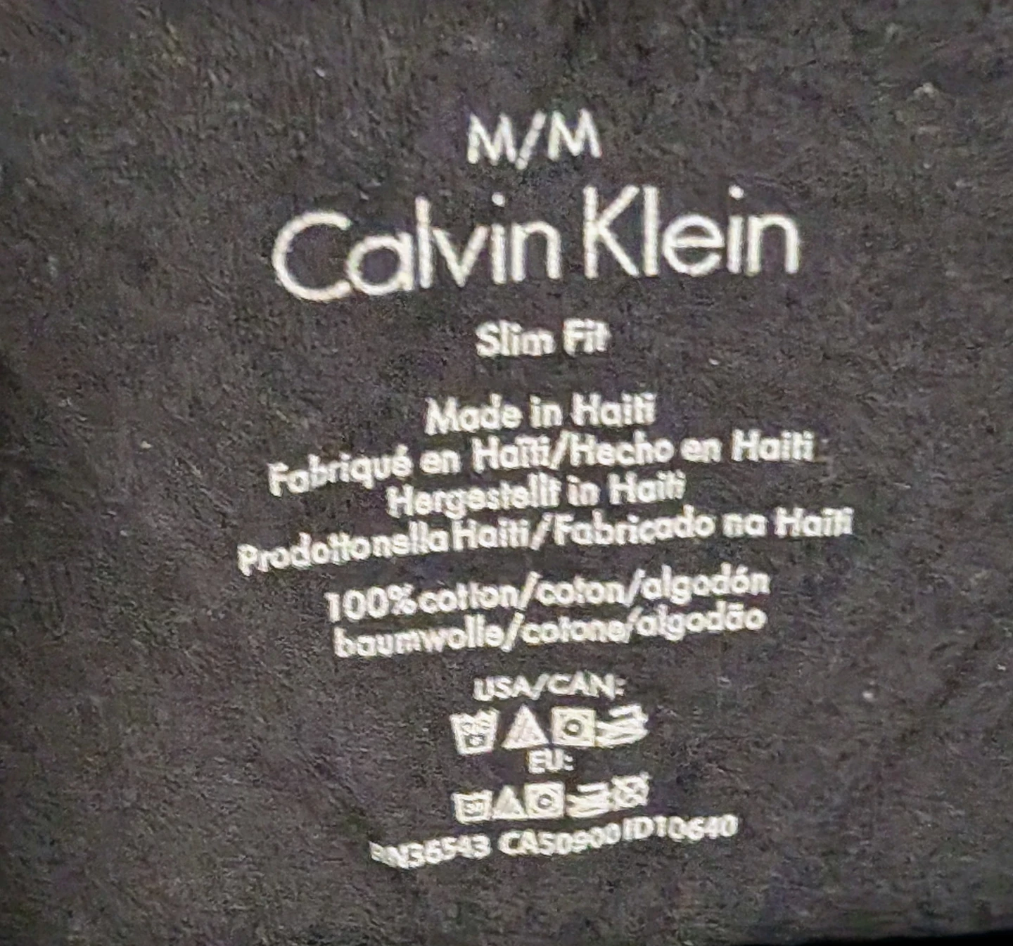 Calvin Klein Slim Fit T-Shirt Black - Men's Medium - photo 2