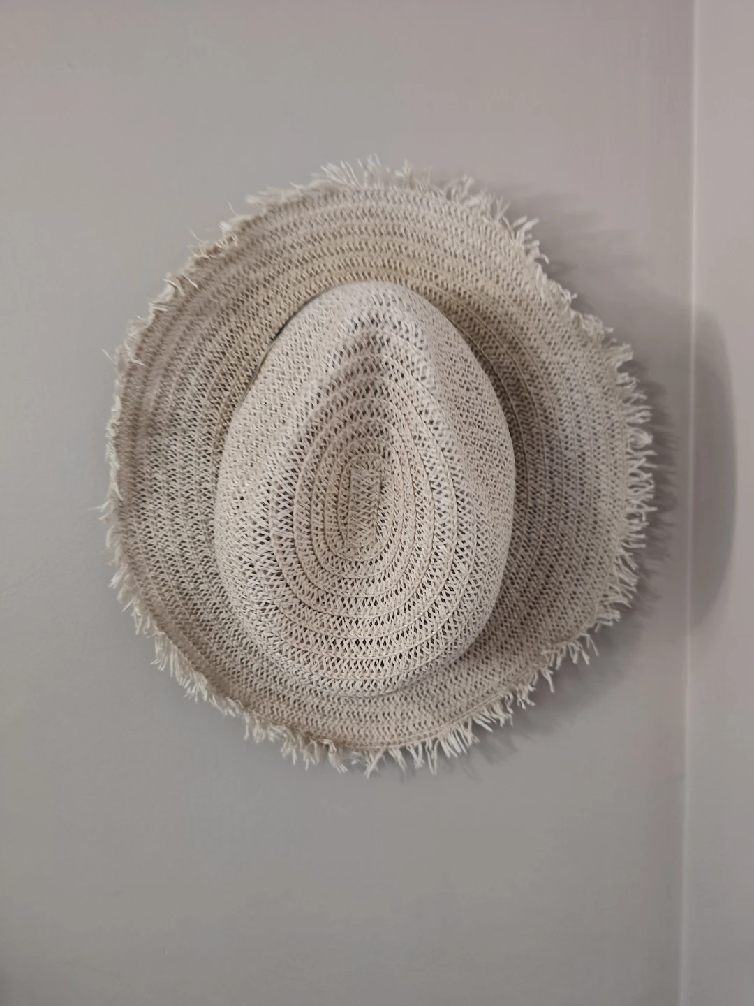 Straw Fedora with Frayed Brim - photo 5
