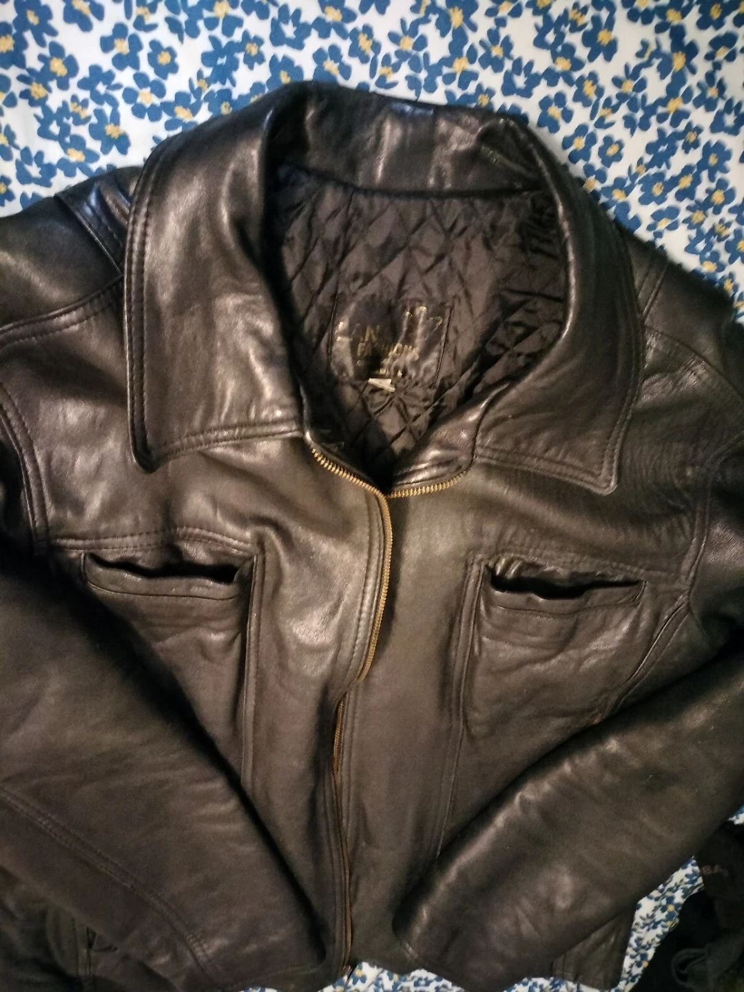 Lane Fashion Black Leather Jacket
