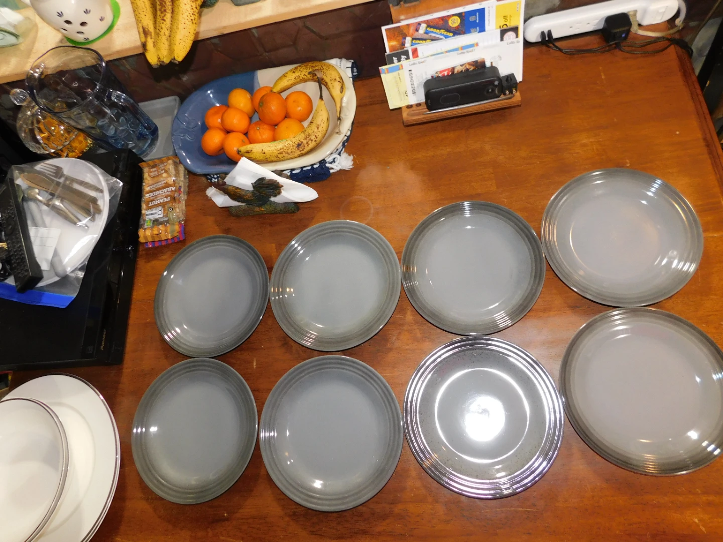 Set of 6 PC Stoneware Dinner Plates - photo 4