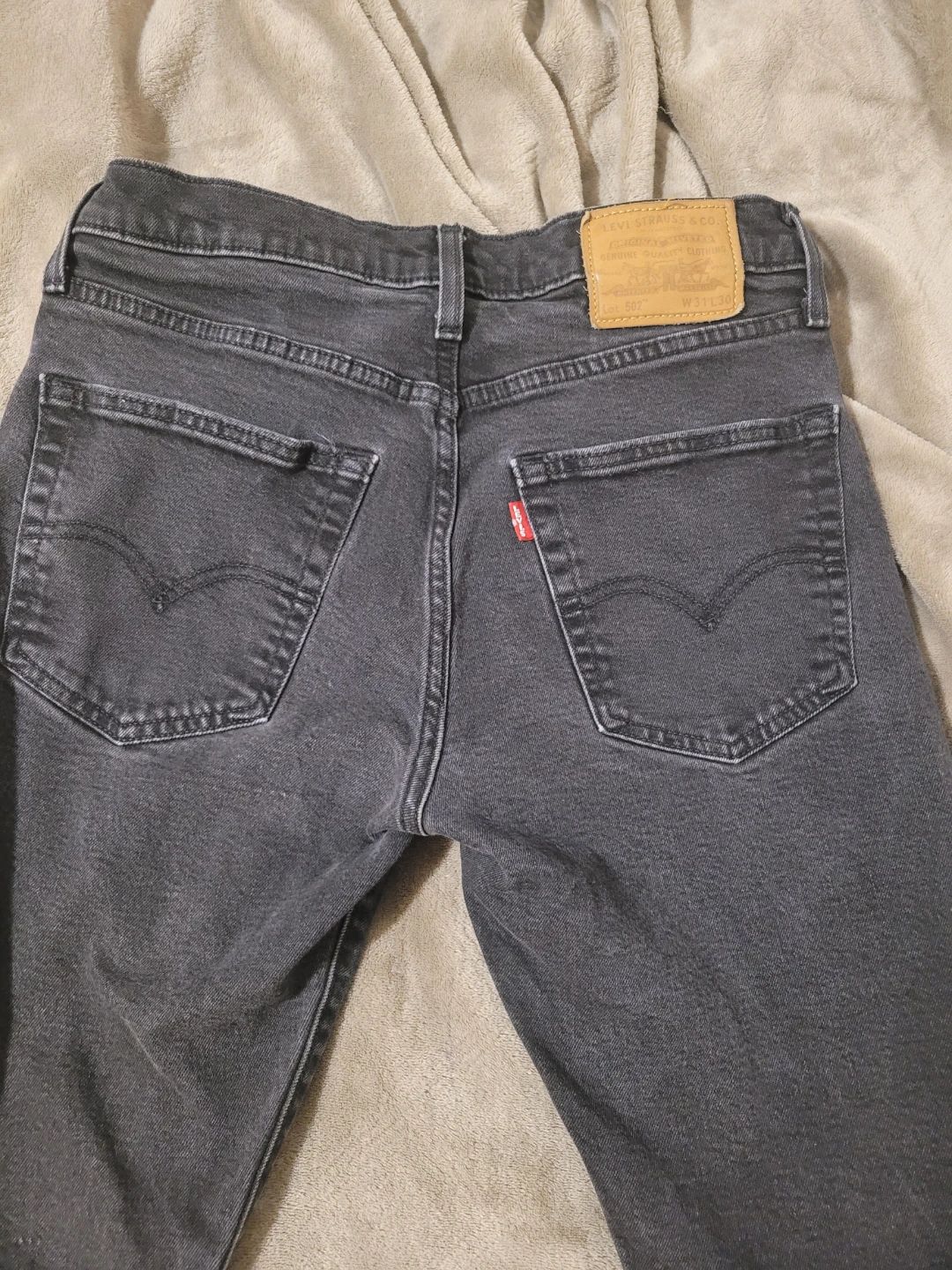 Levi's 502 Black Jeans W31 L30 - photo 2