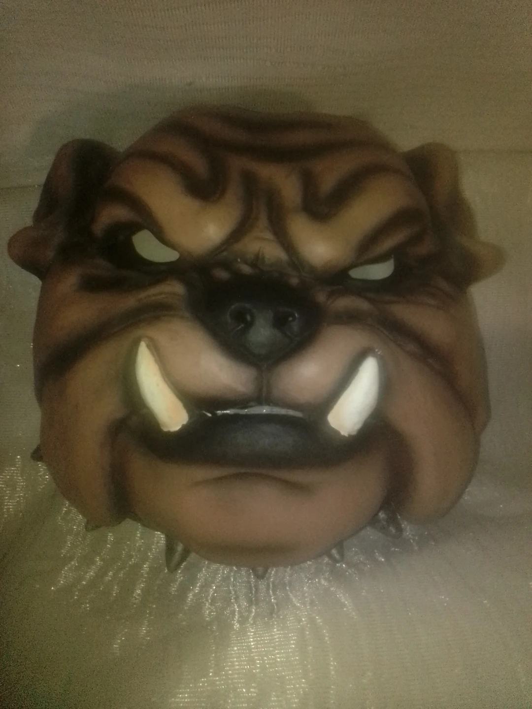 Bulldog Head Masks.