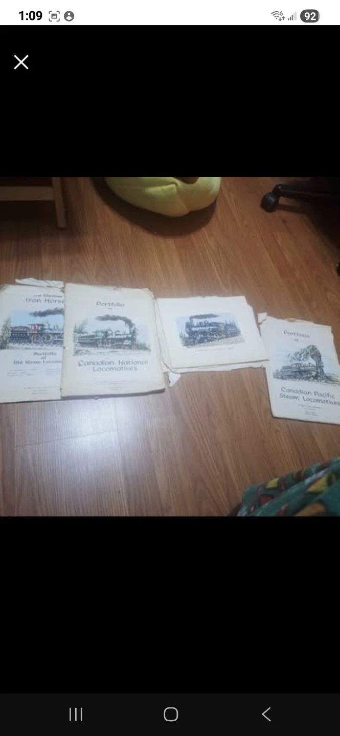 Vintage Steam Locomotive Portfolios
