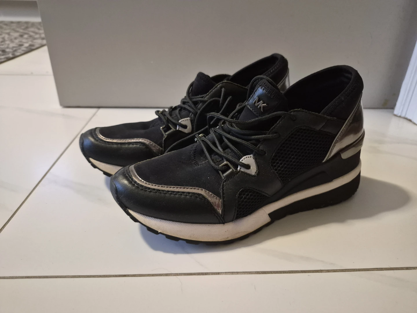 Michael Kors Scout Wedge Trainer Sneakers - Size 7 - photo 2