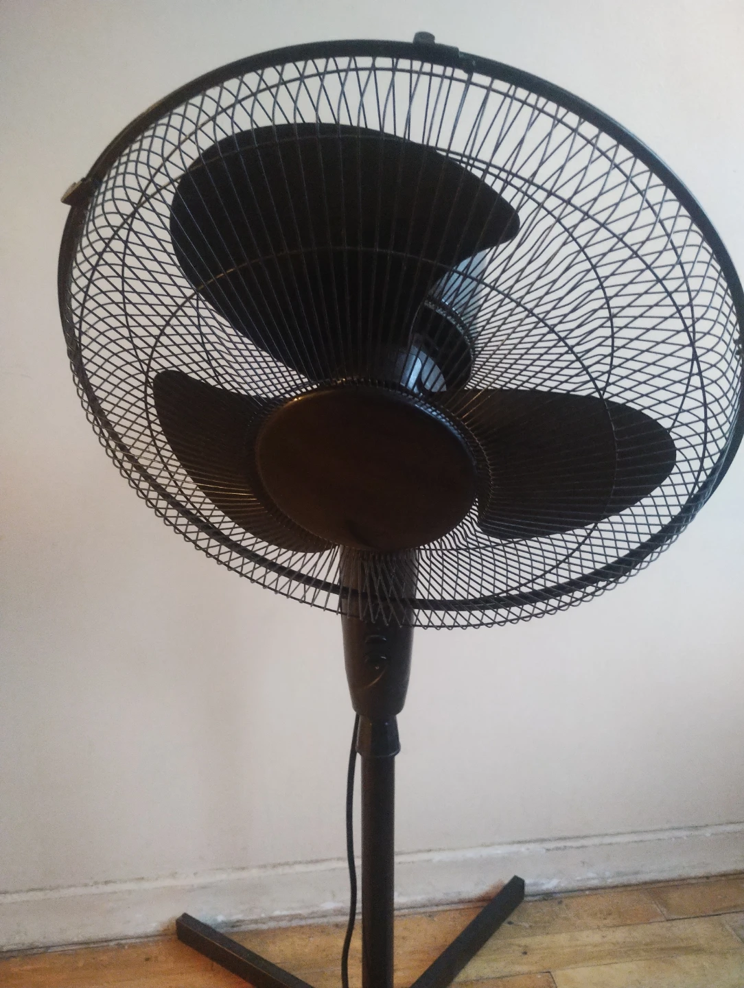 Black Standing Pedestal Fan – Works Well - photo 4